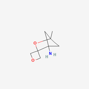 molecular formula C8H13NO2 B2772767 1-Methylspiro[2-oxabicyclo[2.1.1]hexane-3,3'-oxetane]-4-amine CAS No. 2490430-09-4
