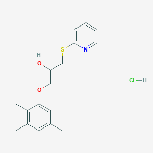 1-(Pyridin-2-ylthio)-3-(2,3,5-trimethylphenoxy)propan-2-ol hydrochloride