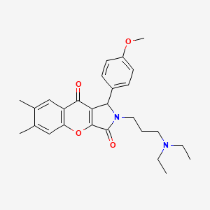 2-(3-(Diethylamino)propyl)-1-(4-methoxyphenyl)-6,7-dimethyl-1,2-dihydrochromeno[2,3-c]pyrrole-3,9-dione