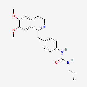 1-(4-((6,7-Dimethoxy(3,4-dihydroisoquinolyl))methyl)phenyl)-3-(prop-2-enyl)urea