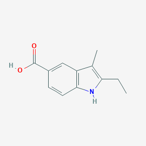 molecular formula C12H13NO2 B277278 2-Ethyl-3-methyl-1H-indole-5-carboxylic acid CAS No. 876715-50-3