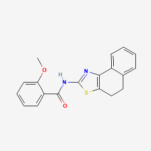molecular formula C19H16N2O2S B2772786 N-(4,5-dihydronaphtho[1,2-d][1,3]thiazol-2-yl)-2-methoxybenzamide CAS No. 361160-30-7