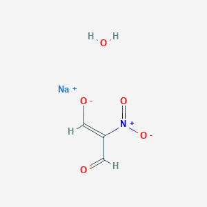 molecular formula C3H4NNaO5 B2772798 sodium N-oxido-1,3-dioxopropanimine oxide hydrate CAS No. 34461-00-2; 53821-72-0