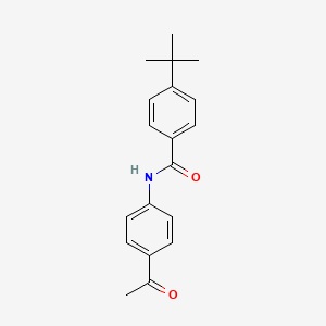 molecular formula C19H21NO2 B2772815 N-(4-乙酰基苯基)-4-叔丁基苯甲酰胺 CAS No. 301157-92-6