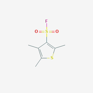 molecular formula C7H9FO2S2 B2772821 3-甲基硫代噻吩-3-磺酰氟 CAS No. 2138351-52-5