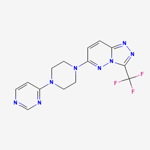 6-(4-Pyrimidin-4-ylpiperazin-1-yl)-3-(trifluoromethyl)-[1,2,4]triazolo[4,3-b]pyridazine