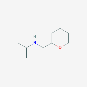 molecular formula C9H19NO B2772834 (Oxan-2-ylmethyl)(propan-2-yl)amine CAS No. 145759-90-6
