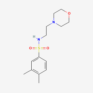 molecular formula C14H22N2O3S B2772837 3,4-dimethyl-N-(2-morpholin-4-ylethyl)benzenesulfonamide CAS No. 409357-39-7