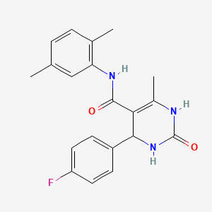 N-(2,5-dimethylphenyl)-4-(4-fluorophenyl)-6-methyl-2-oxo-1,2,3,4-tetrahydropyrimidine-5-carboxamide