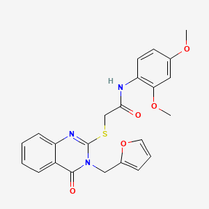 N-(2,4-dimethoxyphenyl)-2-((3-(furan-2-ylmethyl)-4-oxo-3,4-dihydroquinazolin-2-yl)thio)acetamide