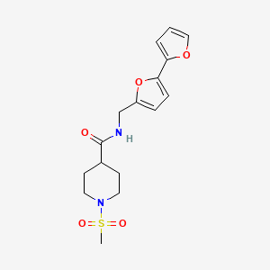 N-({[2,2'-bifuran]-5-yl}methyl)-1-methanesulfonylpiperidine-4-carboxamide