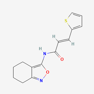 molecular formula C14H14N2O2S B2772870 (E)-N-(4,5,6,7-四氢苯并[c]异噻唑-3-基)-3-(噻吩-2-基)丙烯酰胺 CAS No. 946247-03-6