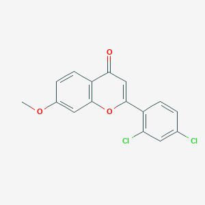 molecular formula C16H10Cl2O3 B2772886 2-(2,4-二氯苯基)-7-甲氧基香豆素-4-酮 CAS No. 637747-69-4