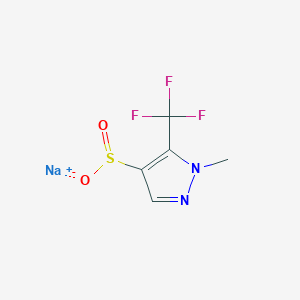 B2772889 sodium 1-methyl-5-(trifluoromethyl)-1H-pyrazole-4-sulfinate CAS No. 2137679-15-1