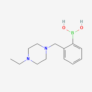 molecular formula C13H21BN2O2 B2772893 Boronic acid, B-[2-[(4-ethyl-1-piperazinyl)methyl]phenyl]- CAS No. 1333388-05-8