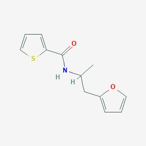 molecular formula C12H13NO2S B2772895 N-(1-(呋喃-2-基)丙基)噻吩-2-甲酰胺 CAS No. 1219902-07-4