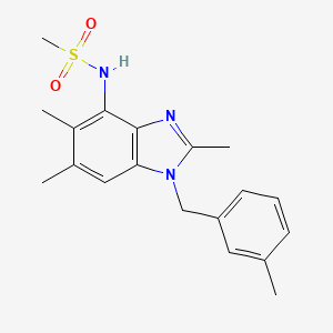 N-[2,5,6-trimethyl-1-(3-methylbenzyl)-1H-1,3-benzimidazol-4-yl]methanesulfonamide