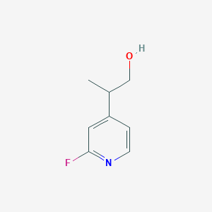molecular formula C8H10FNO B2772917 2-(2-Fluoropyridin-4-yl)propan-1-ol CAS No. 2248393-60-2