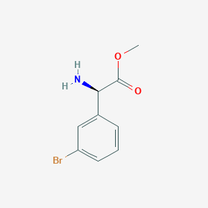 molecular formula C9H10BrNO2 B2772918 Methyl (2R)-2-amino-2-(3-bromophenyl)acetate CAS No. 1213596-00-9