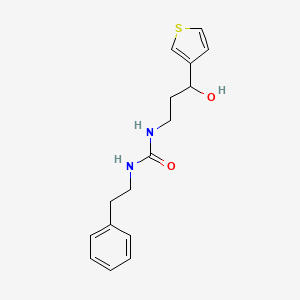 1-(3-Hydroxy-3-(thiophen-3-yl)propyl)-3-phenethylurea