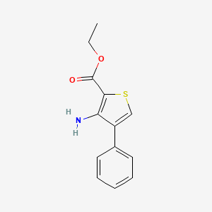 molecular formula C13H13NO2S B2772949 Ethyl 3-amino-4-phenylthiophene-2-carboxylate CAS No. 156424-61-2
