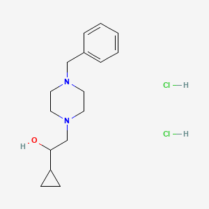 2-(4-Benzylpiperazin-1-yl)-1-cyclopropylethanol dihydrochloride