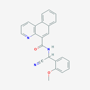 N-[cyano(2-methoxyphenyl)methyl]benzo[f]quinoline-5-carboxamide