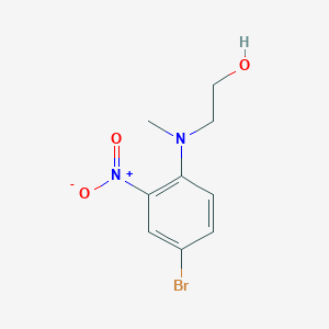 molecular formula C9H11BrN2O3 B2773009 2-[(4-溴-2-硝基苯基)(甲基)氨基]乙醇 CAS No. 1249593-20-1