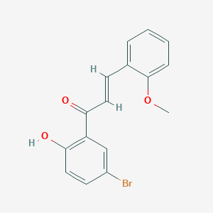 molecular formula C16H13BrO3 B2773014 (2E)-1-(5-bromo-2-hydroxyphenyl)-3-(2-methoxyphenyl)prop-2-en-1-one CAS No. 496796-63-5