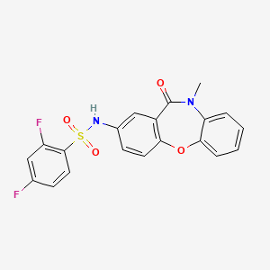 2,4-difluoro-N-(10-methyl-11-oxo-10,11-dihydrodibenzo[b,f][1,4]oxazepin-2-yl)benzenesulfonamide