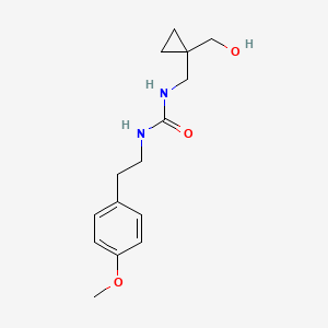 molecular formula C15H22N2O3 B2773024 1-((1-(Hydroxymethyl)cyclopropyl)methyl)-3-(4-methoxyphenethyl)urea CAS No. 1251655-47-6