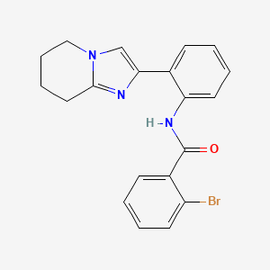 molecular formula C20H18BrN3O B2773041 2-bromo-N-(2-(5,6,7,8-tetrahydroimidazo[1,2-a]pyridin-2-yl)phenyl)benzamide CAS No. 2034611-04-4