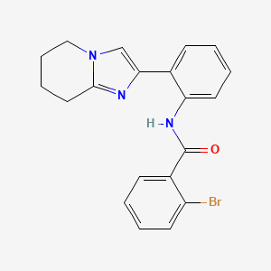 molecular formula C20H18BrN3O B2773041 2-bromo-N-(2-{5H,6H,7H,8H-imidazo[1,2-a]pyridin-2-yl}phenyl)benzamide CAS No. 2034611-04-4