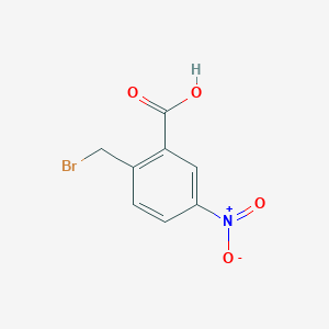 molecular formula C8H6BrNO4 B2773072 2-(Bromomethyl)-5-nitrobenzoic acid CAS No. 21626-93-7
