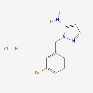 1-[(3-bromophenyl)methyl]-1H-pyrazol-5-amine hydrochloride