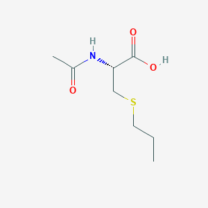 molecular formula C8H15NO3S B027731 N-乙酰-S-丙基-L-半胱氨酸 CAS No. 14402-54-1