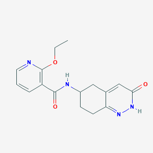 molecular formula C16H18N4O3 B2773107 2-乙氧基-N-(3-氧代-2,3,5,6,7,8-六氢喹啉-6-基)烟酰胺 CAS No. 1903306-27-3
