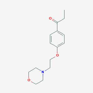 molecular formula C15H21NO3 B277311 1-[4-(2-吗啉-4-基乙氧基)苯基]丙酮 CAS No. 2089-21-6