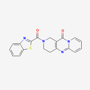 molecular formula C19H14N4O2S B2773131 2-(benzo[d]thiazole-2-carbonyl)-3,4-dihydro-1H-dipyrido[1,2-a:4',3'-d]pyrimidin-11(2H)-one CAS No. 2034546-50-2