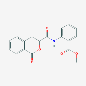 molecular formula C18H15NO5 B2773140 甲基-2-(1-氧代-异色喹啉-3-羧酰胺基)苯甲酸酯 CAS No. 868154-23-8