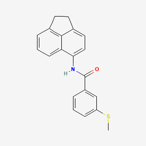 N-(1,2-dihydroacenaphthylen-5-yl)-3-methylsulfanylbenzamide