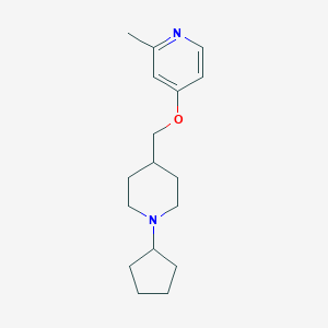 molecular formula C17H26N2O B2773149 4-[(1-Cyclopentylpiperidin-4-yl)methoxy]-2-methylpyridine CAS No. 2379972-65-1