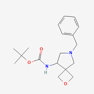 tert-Butyl (6-benzyl-2-oxa-6-azaspiro[3.4]octan-8-yl)carbamate