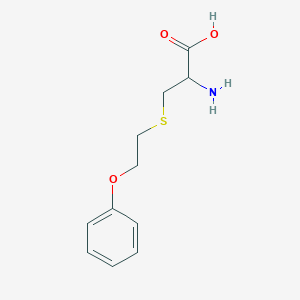 molecular formula C11H15NO3S B2773159 2-Amino-3-[(2-phenoxyethyl)sulfanyl]propanoic acid CAS No. 1485758-42-6