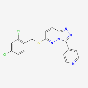 6-[(2,4-Dichlorophenyl)methylsulfanyl]-3-pyridin-4-yl-[1,2,4]triazolo[4,3-b]pyridazine
