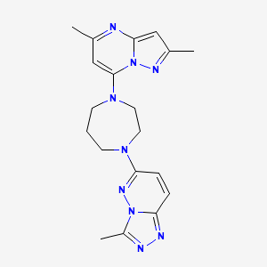 1-{2,5-Dimethylpyrazolo[1,5-a]pyrimidin-7-yl}-4-{3-methyl-[1,2,4]triazolo[4,3-b]pyridazin-6-yl}-1,4-diazepane