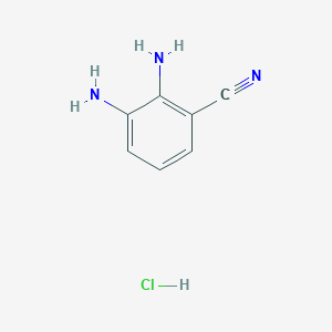 molecular formula C7H8ClN3 B2773178 2,3-二氨基苯甲腈盐酸盐 CAS No. 1881328-68-2