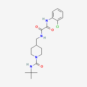molecular formula C19H27ClN4O3 B2773179 N1-((1-(叔丁基氨基甲酰)哌啶-4-基甲基)-N2-(2-氯苯基)草酰胺 CAS No. 1234981-82-8