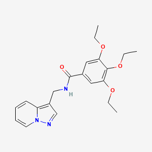 molecular formula C21H25N3O4 B2773205 3,4,5-三乙氧基-N-(吡唑并[1,5-a]吡啶-3-基甲基)苯甲酰胺 CAS No. 1396879-92-7