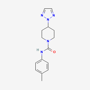 molecular formula C15H19N5O B2773243 N-(p-tolyl)-4-(2H-1,2,3-triazol-2-yl)piperidine-1-carboxamide CAS No. 2200315-42-8
